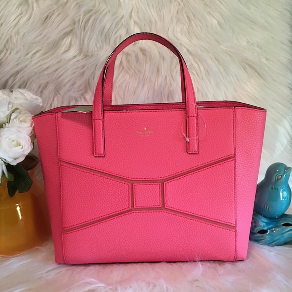 NWT KATE SPADE CUTE SMALL FRANCISCA FLAMINGO TOTE